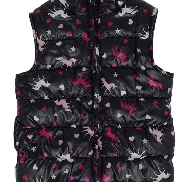 Epic threads reversible faux fur unicorn vest 3T - Picture 4 of 5